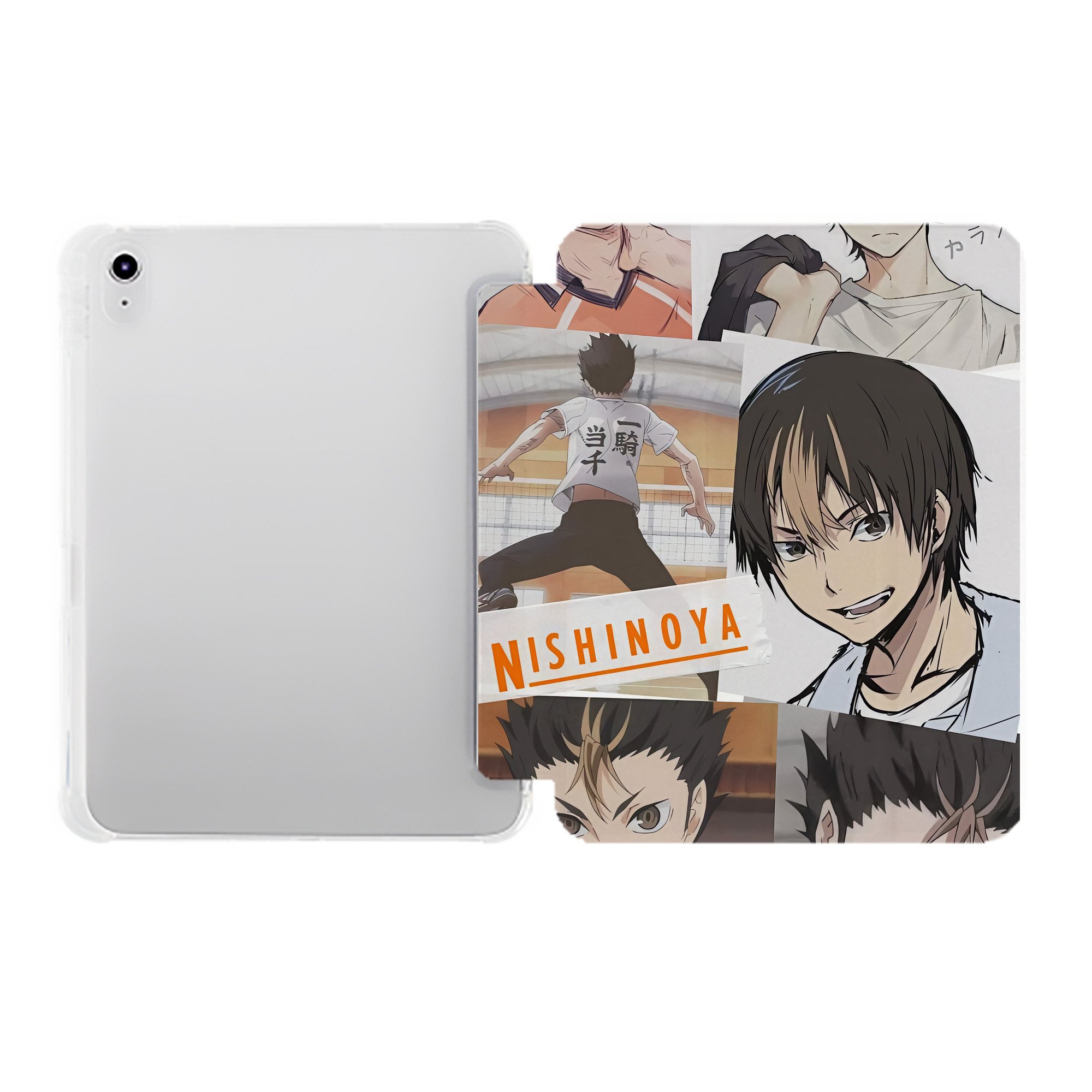 （画像用） ハイキュー!! Haikyu!! IPad ケース ペン収納付き 三つ折りスタンド PUレザー×シリコン 対応機種9.5/10.5/10.9インチ